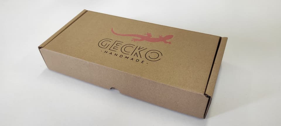 Cutie elegantă GECKO Handmade din carton natur