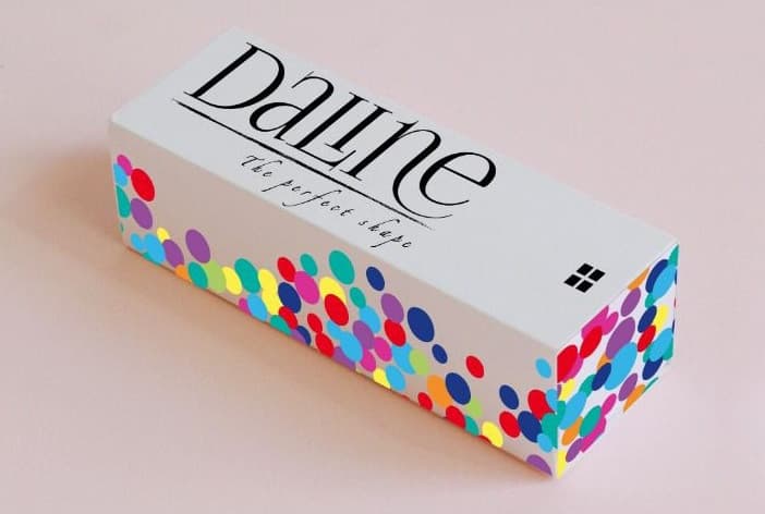 Cutie albă colorată Daline pentru accesorii
