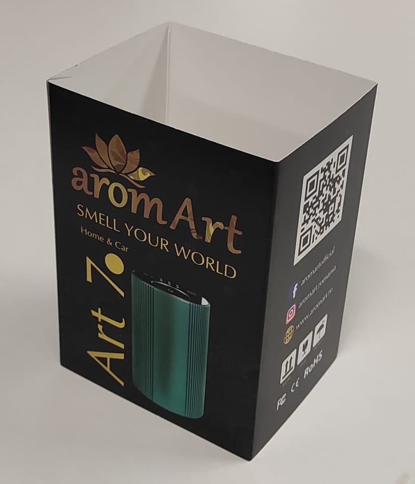 Ambalaj carton negru pentru produse AromArt