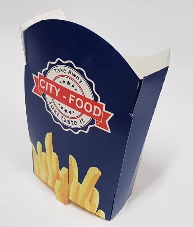 Ambalaj cartofi prăjiți albastru City Food