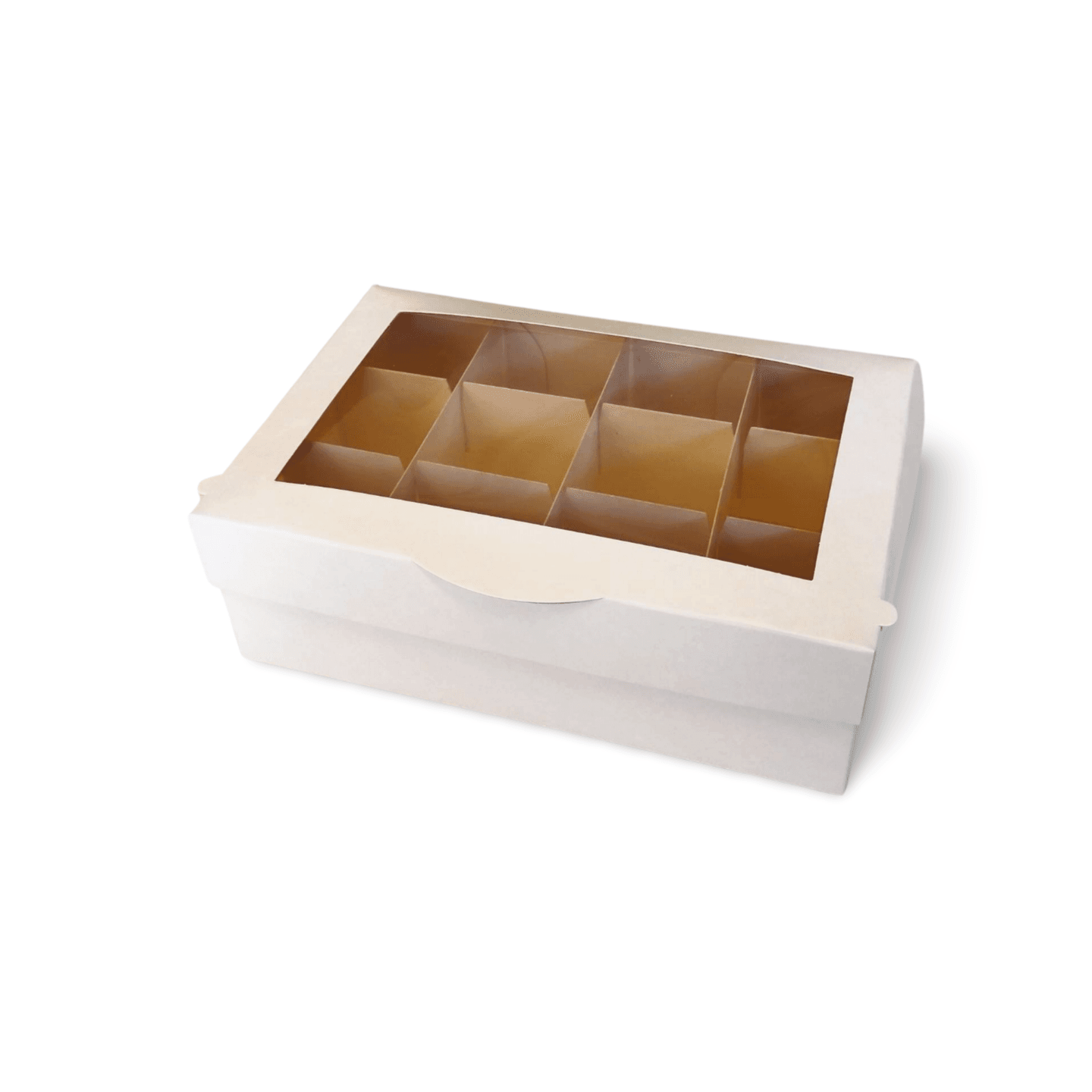 Cutie carton alb praline cu display 21x14x7 cm