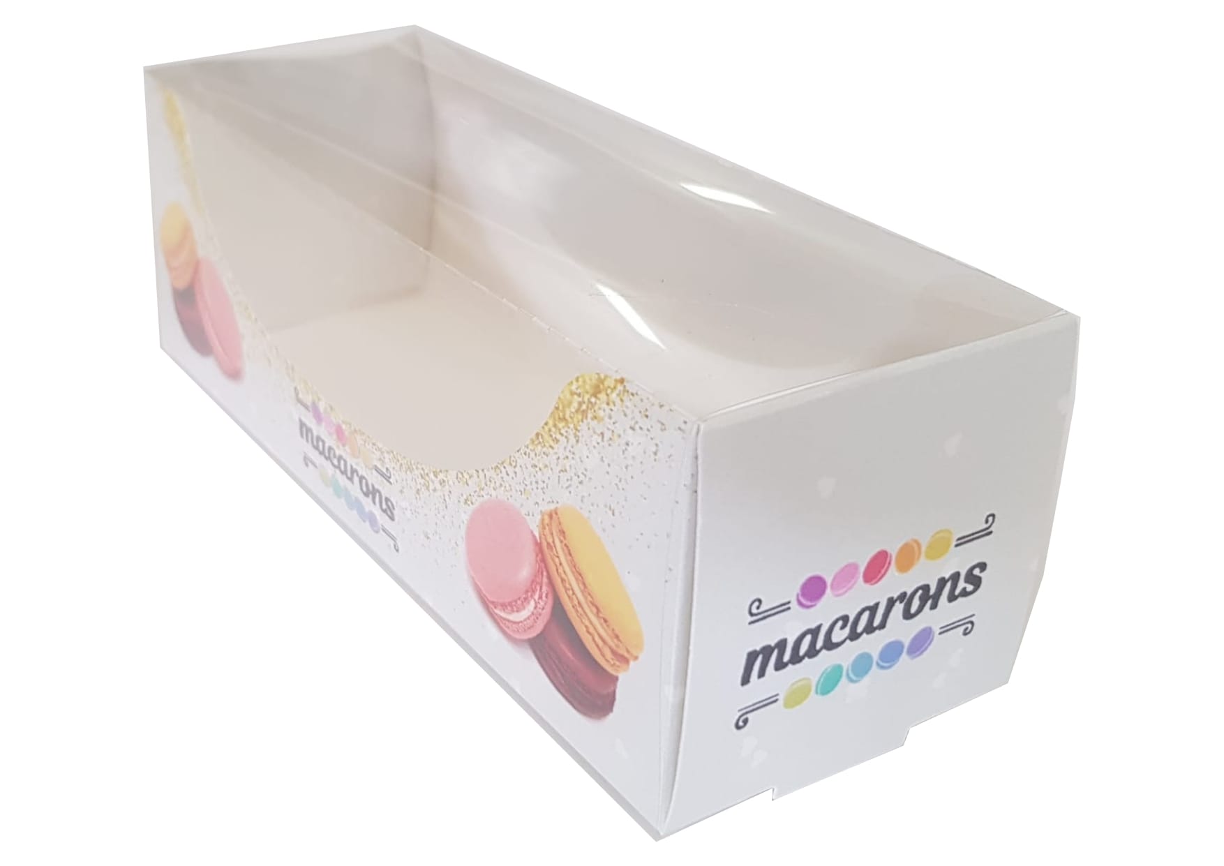 Cutie carton imprimat macarons 14x5x5 cm