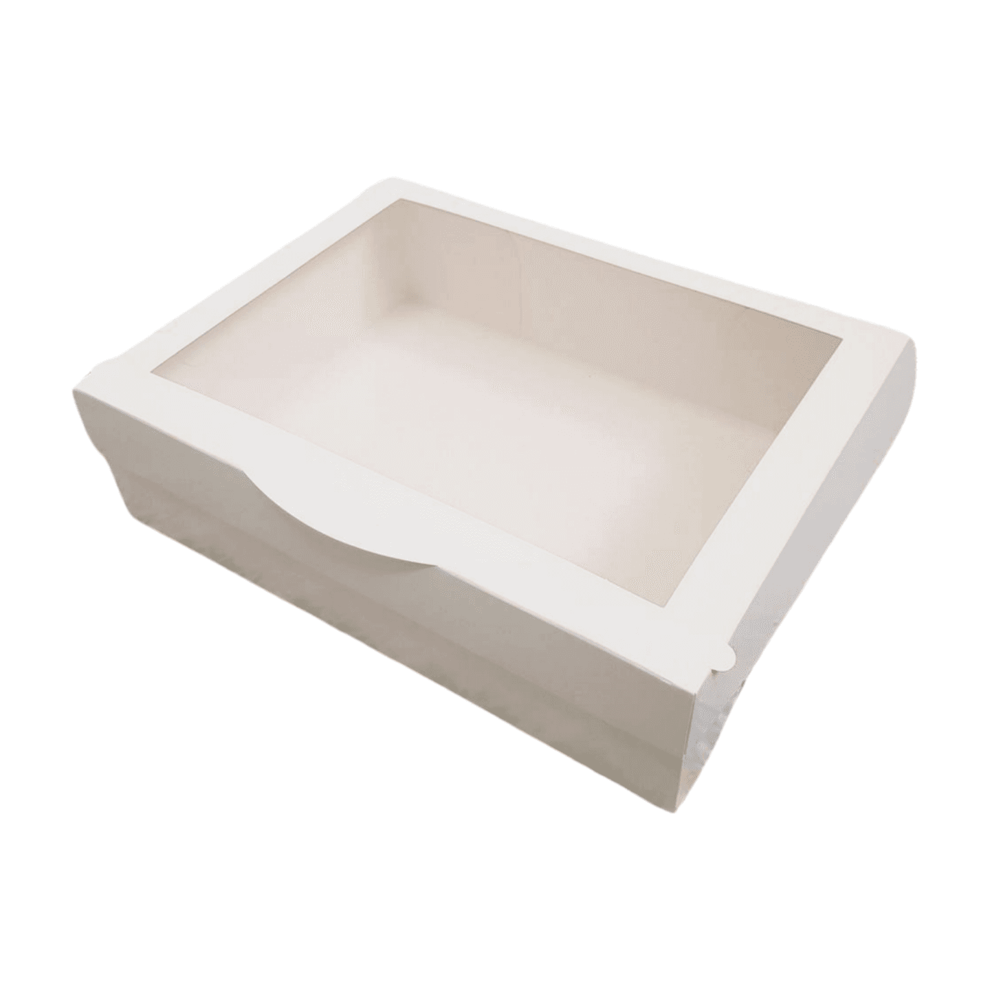 Cutie carton alb 6 briose cu display 30x20x7 cm