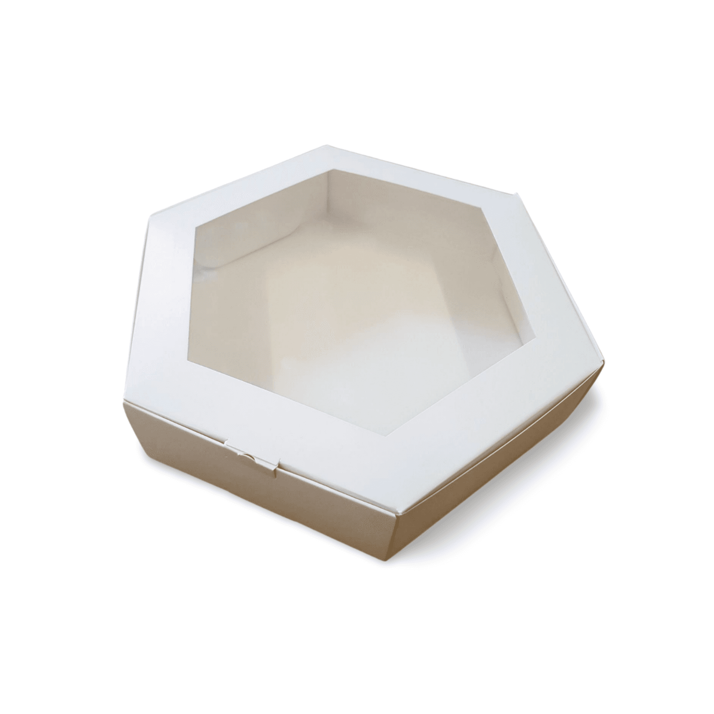Cutie carton alb pasca sau tarta cu display 24x24x6 cm