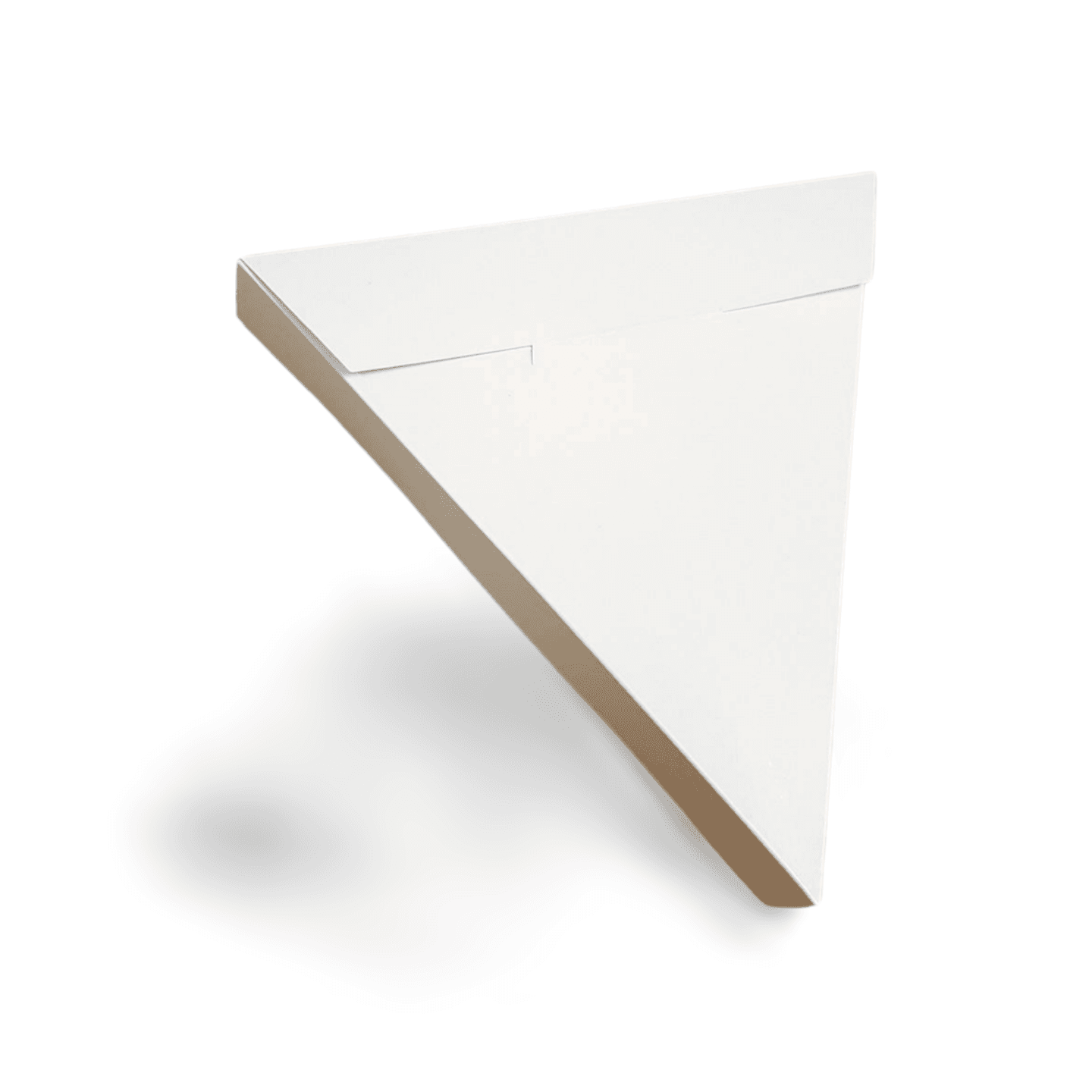 Cutie carton alb clatite cu capac  20x20x3 cm