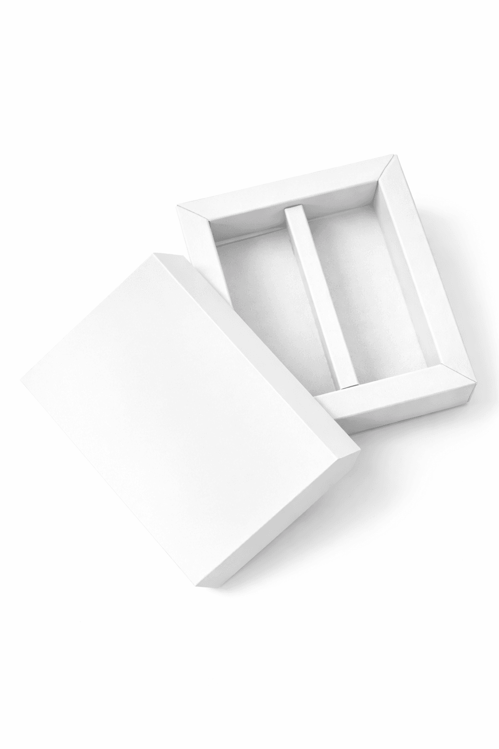 Cutie carton alb 6 praline cu separator 8.5x11x2.5cm